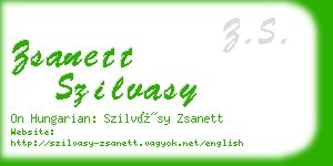 zsanett szilvasy business card